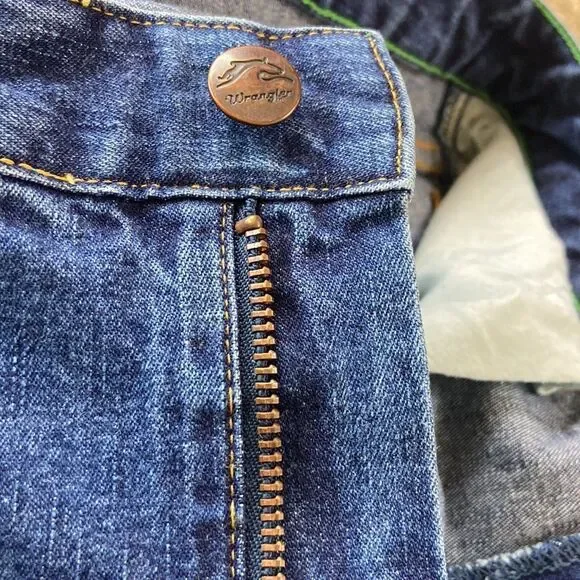 Vintage Unisex Classic Wrangler TM Jeans 32/33 Approximately No Label 🏷️ - Picture 13 of 16